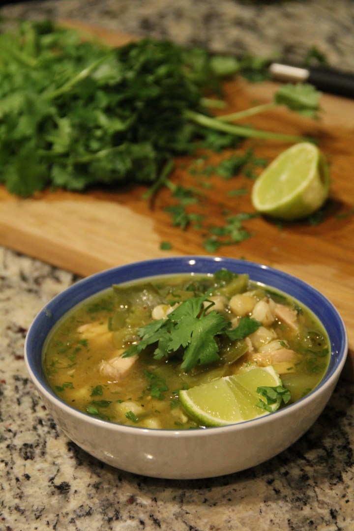 Spicy Green Chile Chicken Pozole to Ring in&nbsp;Fall